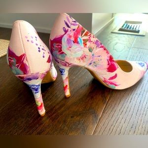 Nine West floral stilettos!